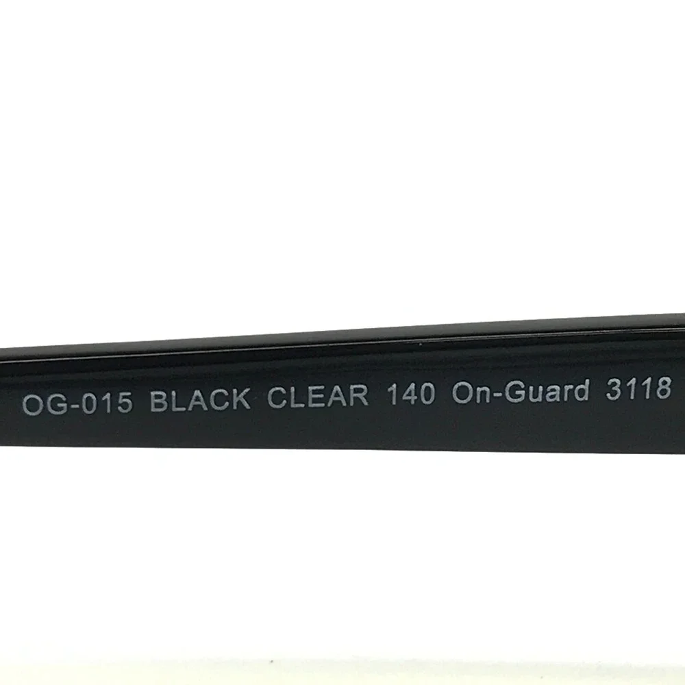 OnGuard Safety Goggles Eyeglasses Frames OG-015 BLACK CLEAR Z87-2+ 52-17-140